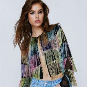 Nasty Gal Sequin Jacket
